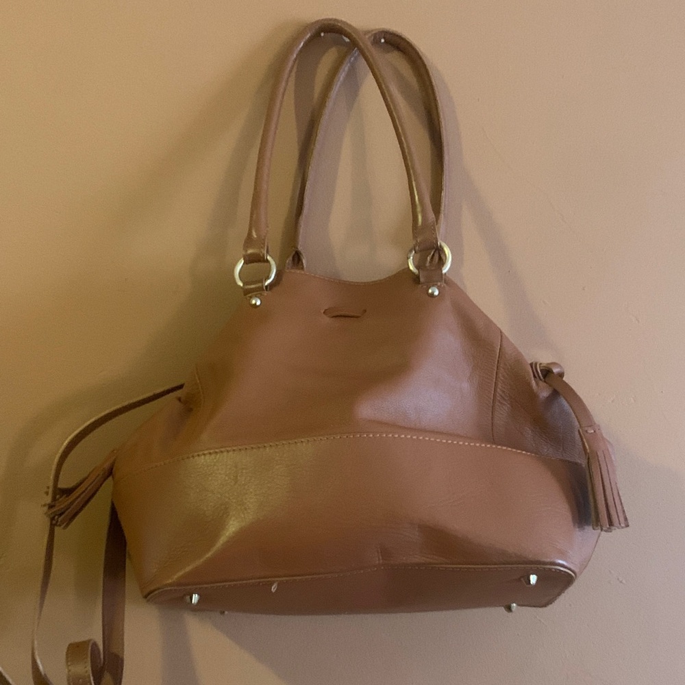 Valentina Brown Leather Shoulder Bag